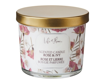 Life at Home Scented Candle Rose & Ivy - 1.0 EA