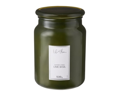 Life at Home Scented Candle Lime Basil - 1.0 EA