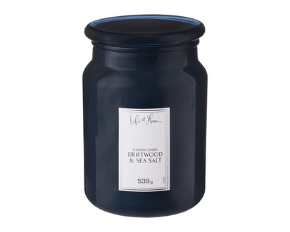 Life at Home Scented Candle Driftwood & Sea Salt - 1.0 EA