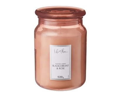 Life at Home Scented Candle Blackcurrant & Rose - 1.0 EA