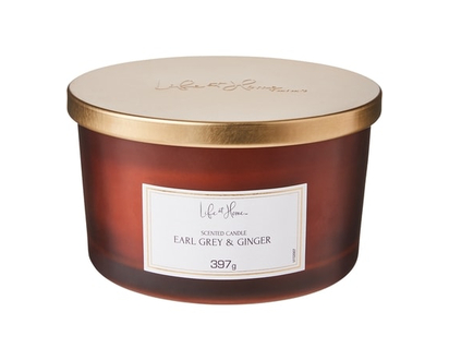 Life at Home Scented Candle Earl Grey & Ginger - 1.0 EA