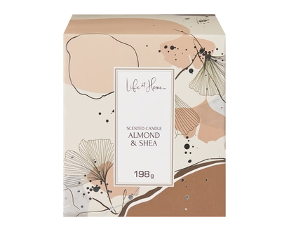 Life at Home Scented Candle Almond & Shea - 1.0 EA