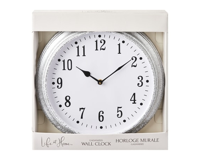 Life at Home Horloge Muralegalvanisée - 1.0 EA