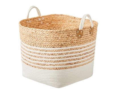 Life at Home Large Stripe Storage Basket - 1.0 EA
