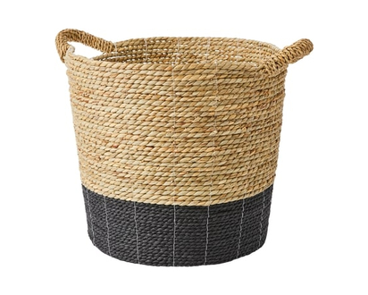 Life at Home Medium Black Base Storage Basket - 1.0 EA