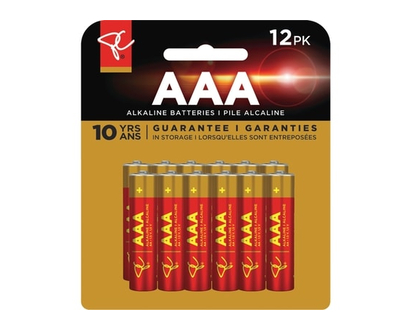 President's Choice Long Life Alkaline AAA Batteries 12-Pack - 12 EA