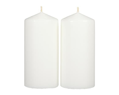 Everyday Essentials Unscented Pillar Candle, 6 in White - 1.0 EA