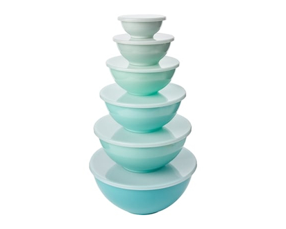 President's Choice Melamine Mixing Bowl Set With Lids, 6 Pieces - 1.0 EA
