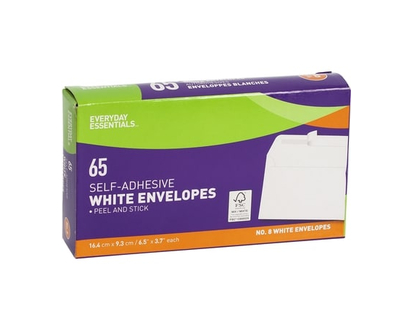 Everyday Essentials Envelopes, Peel & Stick - 1.0 EA