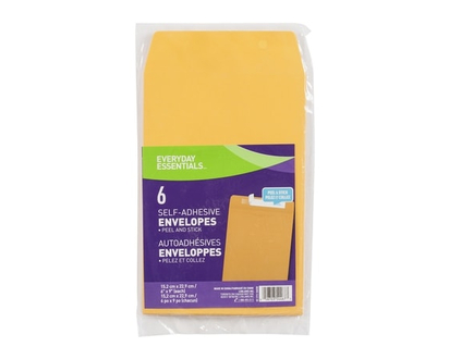 Everyday Essentials Kraft Envelopes 6x9" - 1.0 EA