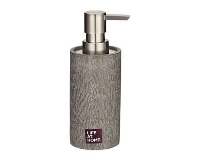 Life at Home Soap Dispenser, Grey Wood - 1.0 EA