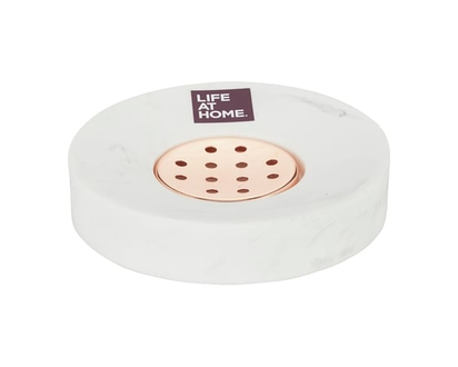 Life at Home Soap Dish, Marble - 1.0 EA
