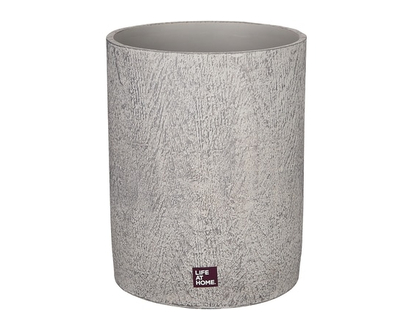 Life at Home Waste Bin, Grey Wood - 1.0 EA