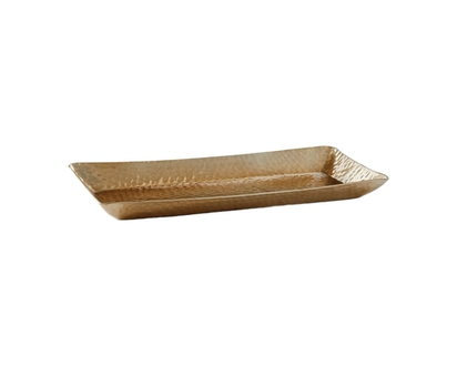 President's Choice Hammered Gold Rectangukar Tray - 1.0 EA