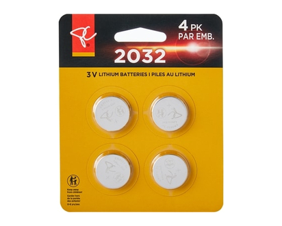 President's Choice Lithium 2032-4 Batteries - 1.0 EA