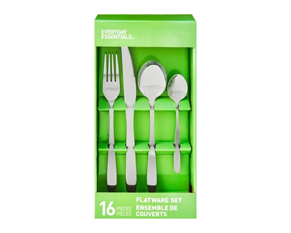 Everyday Essentials 16-piece Rounded Flatware - 1.0 EA