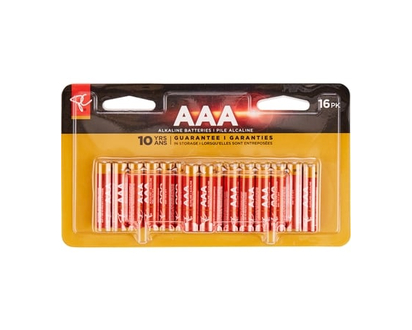 President's Choice Long Life Alkaline Batteries AAA 16-Pack - 16 EA