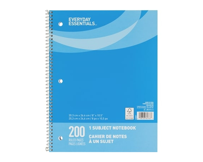 Everyday Essentials Notebook 200 Pages - 1.0 EA