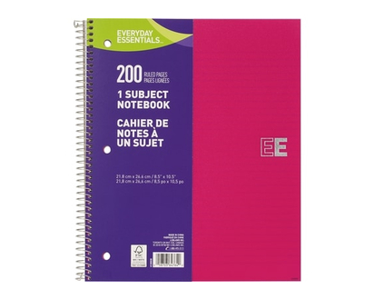Everyday Essentials 1 Subject Notebook, 200 pages - 1.0 EA