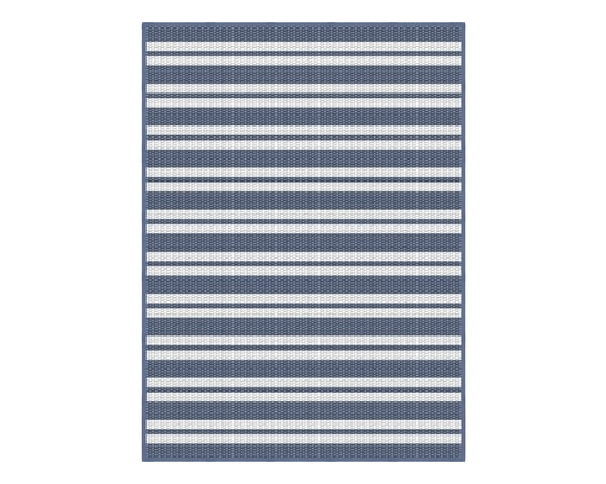 Tapis en polypropylène d’extérieur réversible à rayures 5 x 7 - 1.0 EA