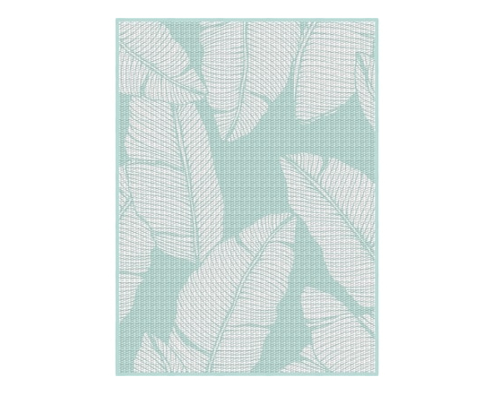 Tapis en polypropylène d’extérieur réversible à motif de palmier 5 x 7 - 1.0 EA