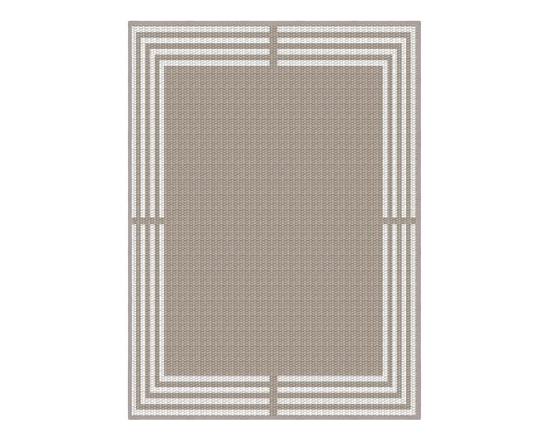 Tapis en polypropylène d’extérieur réversible à bordure 6 x 8 - 1.0 EA