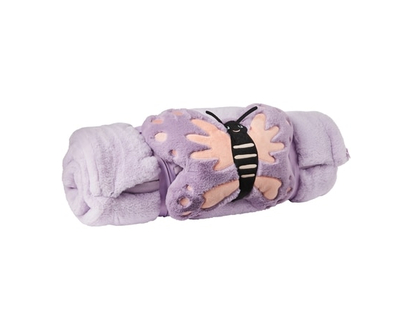 Life at Home Kids' Plush Sleeping Bag - Butterfly - 1.0 EA