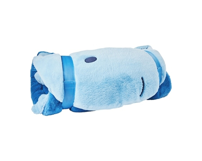 Life at Home Kids' Plush Sleeping Bag - Whale - 1.0 EA