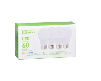 Everyday Essentials Light Bulbs, A19 60W LED Daylight - 1.0 EA