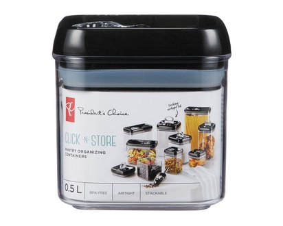 President's Choice Click-n-Store Pantry Container 0.5L - 1.0 EA