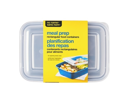 No Name Rectangular 10 Piece Meal Prep Container, Blue - 1.0 EA