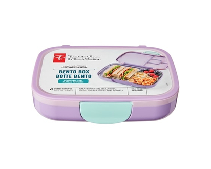 President's Choice Bento Lunch Box -Purple - 1.0 EA
