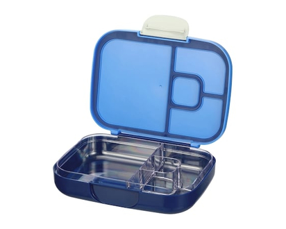 President's Choice Bento Lunch Box, Blue - 1.0 EA