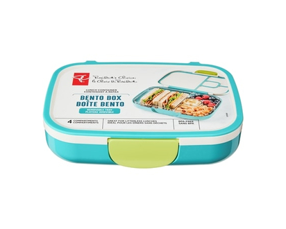 President's Choice Bento Lunch Box -Teal - 1.0 EA
