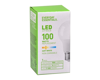 Everyday Essentials LED 100W A19 Soft White, 1 Pack - 1.0 EA