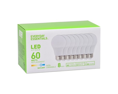 Everyday Essentials Led 60W A19 10Y 5000K - 1.0 EA