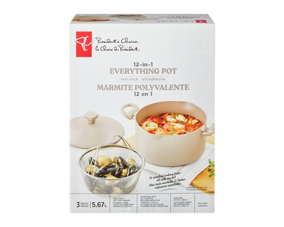 President's Choice 12-in-1 Non-Stick Everything Pot 3 Piece Set - 1.0 EA