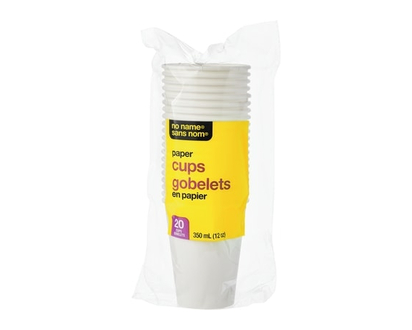 No Name Paper Cups 20 Pack - 20.0 EA