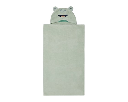 Life at Home Enveloppe de bain à capuche grenouille - 1.0 EA