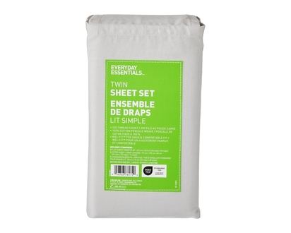 Everyday Essentials Twin Cotton Sheet 3 Piece Set - 1.0 EA