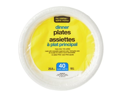 No Name Dinner Plates 40 Pack - 1.0 EA