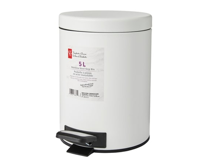President's Choice 5 L Stainless Steel Step Bin - 1.0 EA