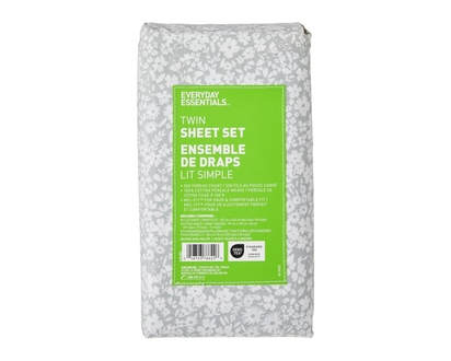 Everyday Essentials Twin Cotton Sheet 3 Piece Set - 1.0 EA