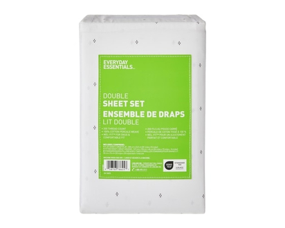 Everyday Essentials Double Cotton Sheet 4 Piece Set - 1.0 EA