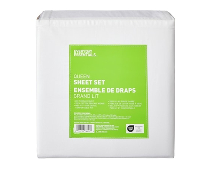 Everyday Essentials Queen Cotton Sheet 4 Piece Set - 1.0 EA