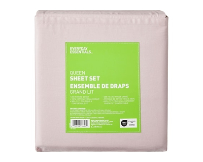 Everyday Essentials Queen Cotton Sheet 4 Piece Set - 1.0 EA