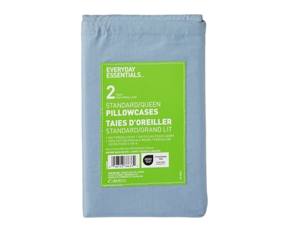 Everyday Essentials Queen Percale Pillowcases 2 Piece Set - 1.0 EA