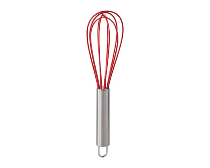 Mini fouet en silicone – rouge - 1.0 EA