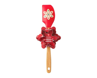 Ensemble de 2 pièces avec spatule et emporte-pièce – flocon de neige - 1.0 EA