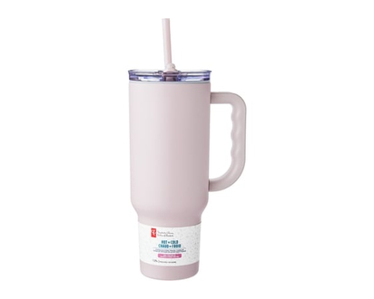President's Choice Hot or Cold Stainless Steel Travel Tumbler - Mauve - 1.0 EA